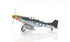 6" Grey Mustang Metal Hand Painted Decorative Airplane
