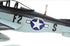 6" Grey Mustang Metal Hand Painted Decorative Airplane