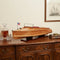 15" Natural Manufactured Wood Boat Sculpture