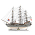 32" Black and White Solid Wood Hand Painted Amerigo Vespucci Model Boat