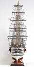 32" Black and White Solid Wood Hand Painted Amerigo Vespucci Model Boat