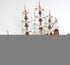 33" Wood Brown Sovereign of the Seas Hand Painted Boat Sculpture