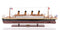 10" Black and Red Solid Wood Hand Painted 1912 RMS Titanic Small Model Boat