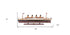 10" Black and Red Solid Wood Hand Painted 1912 RMS Titanic Small Model Boat
