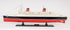 11" Black and Red SS France Boat Hand Painted Decorative Boat