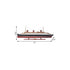 15" Black and Red Normandie Large Boat Hand Painted Decorative Boat
