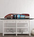 12" Wood Brown Riva Aquarama Half Hull Hand Painted Decorative Boat