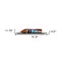 12" Wood Brown Riva Aquarama Half Hull Hand Painted Decorative Boat