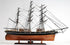 25" Brown And Black Solid Wood Hand Painted Boat
