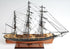 25" Brown And Black Solid Wood Hand Painted Boat
