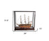 32" Wood Brown Solid Wood Hand Painted 1797 USS Constitution Medium Display Case Model Boat