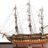 32" Wood Brown Solid Wood Hand Painted 1797 USS Constitution Medium Display Case Model Boat