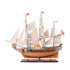 30" Wood Brown Solid Wood Hand Painted HMS Bounty 1787 Model Boat