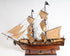 32" Brown Solid Wood Hand Painted Model Boat