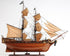 32" Brown Solid Wood Hand Painted Model Boat