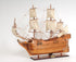 32" Brown Solid Wood Hand Painted Boat