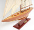 32" Brown Solid Wood Hand Painted Boat