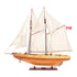 33" Wood Brown Solid Wood Hand Painted Bluenose II Model Boat