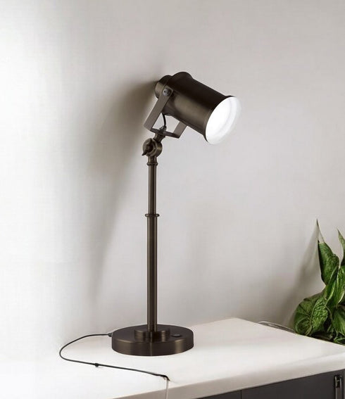 Vintage Style Industrial Bronze LED Adjustable Desk Lamp
