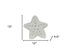 Set of Two 12" X 12" White Star Starfish Coastal Throw Pillow