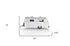 6" Silver Metal Hand Painted Silver Camping Trailer Model Car