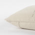 Gray and Cream Canvas Gather Decorative Throw Pillow