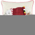 Red Polar Bear Dimensional Throw Pillow