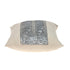 Glam Beige with Silver Sequins Lumbar Throw Pillow