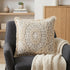 Boho Garland Beige and Khaki Decorative Accent Pillow