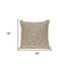 Boho Garland Beige and Khaki Decorative Accent Pillow