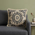 Boho Garland Beige and Black Decorative Accent Pillow
