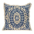 Boho Garland Beige and Navy Blue Decorative Accent Pillow