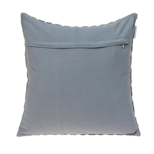 Jacquard Diamond Pattern Decorative Gray Throw Pillow