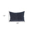 Shimmering Metallic Blue Beaded Luxury Throw Pillow