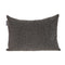 Shimmering Gray Beaded Luxury Throw Pillow