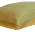 Yellow Quilted Velvet Zig Zag Decorative Lumbar Pillow