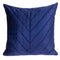 Quilted Velvet Arrows Blue Decorative Throw Pillow