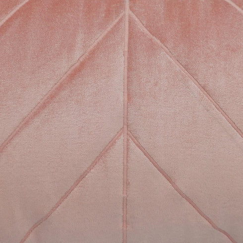 Quilted Velvet Arrows Pink Decorative Lumbar Pillow