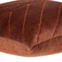 Quilted Velvet Arrows Burnt Orange Decorative Throw Pillow