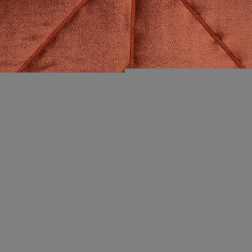 Quilted Velvet Arrows Burnt Orange Decorative Throw Pillow