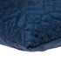 Navy Quilted Velvet Geo Decorative Throw Pillow