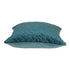 Teal Quilted Velvet Geo Decorative Throw Pillow