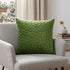 Olive Quilted Velvet Geo Decorative Throw Pillow