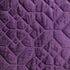 Purple Quilted Velvet Geo Decorative Throw Pillow