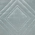 Gray Quilted Diamonds Velvet Solid Color Throw Pillow