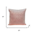 Pink Quilted Diamonds Velvet Solid Color Throw Pillow