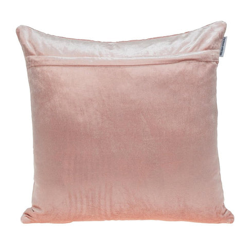 Pink Quilted Diamonds Velvet Solid Color Throw Pillow
