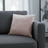 Pink Quilted Diamonds Velvet Solid Color Throw Pillow
