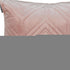 Pink Quilted Diamonds Velvet Solid Color Throw Pillow