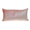 Pink Quilted Diamonds Velvet Solid Color Lumbar Pillow